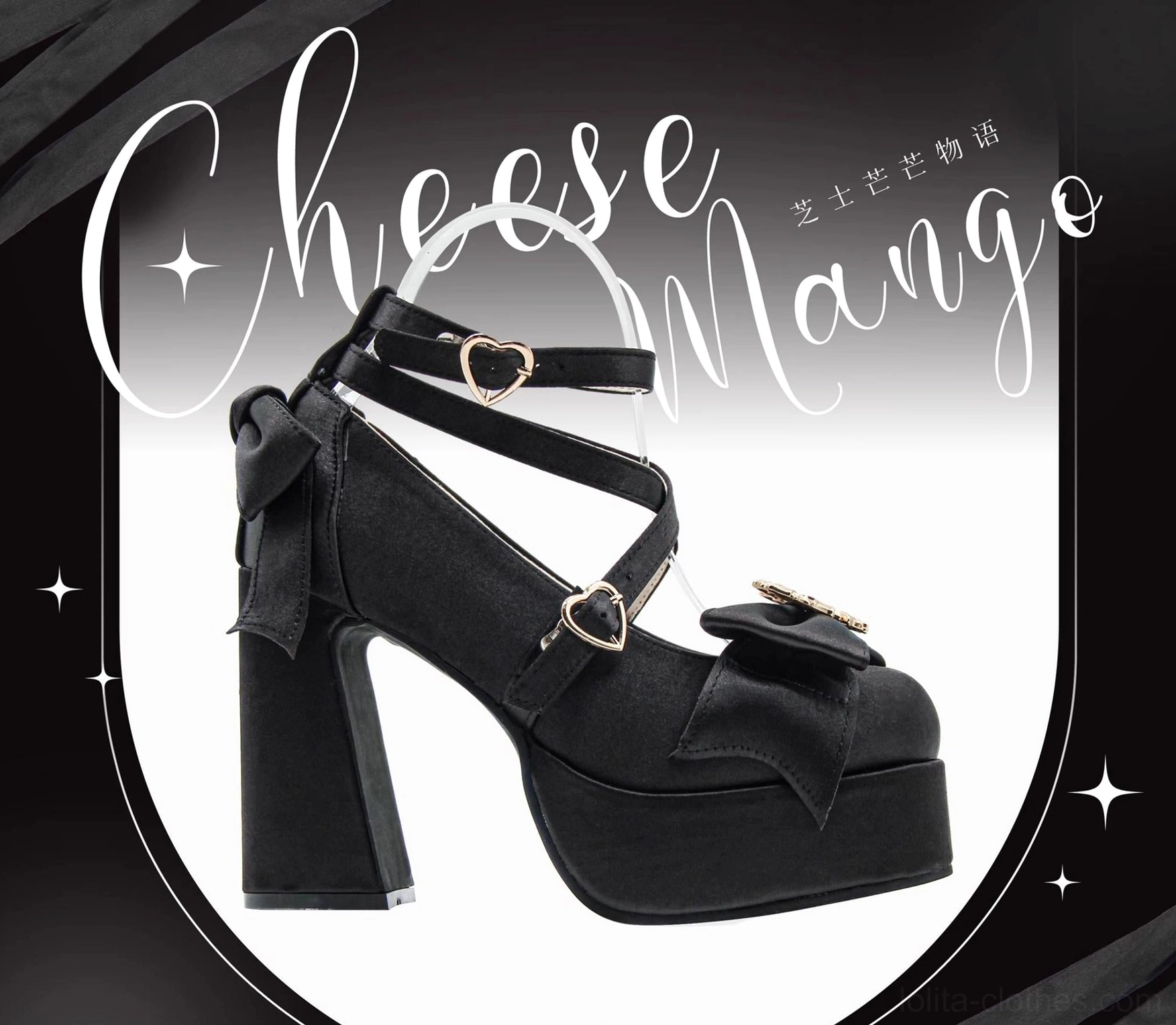 Sweet Lolita Mary Jane heels PU satin material texture quality premium construction durability and luxury finish