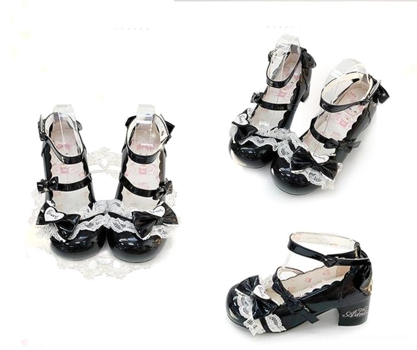 Sweet lolita mary jane heels sakura blossom inspiration handcrafted artisanal quality premium materials aesthetic beauty