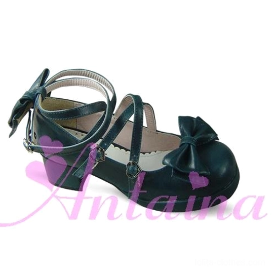 Sweet Lolita Mary Jane platform shoe boxed presentation showing custom handmade pre-order packaging and shipping preparation details