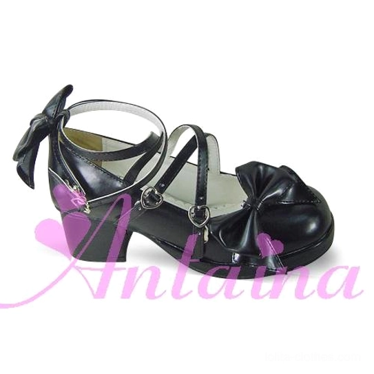 Sweet Lolita Mary Jane platform shoe held in hand showing petite sizing options for smaller feet and delicate Lolita wearers
