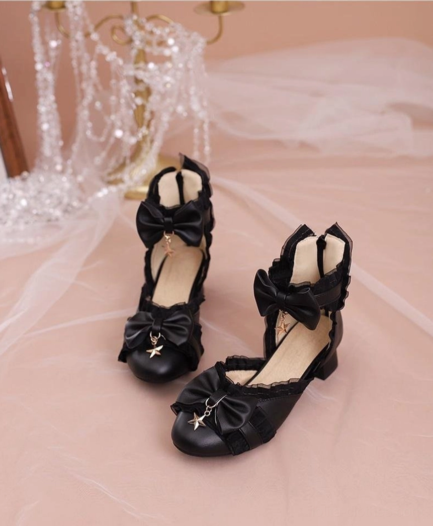 Sweet Lolita Mary Jane shoes care maintenance guide showing proper storage cleaning and weather protection for PU material durability
