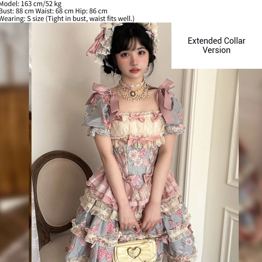 Delicate pearl necklace miniature jewelry accessory for sweet lolita fashion coordinate