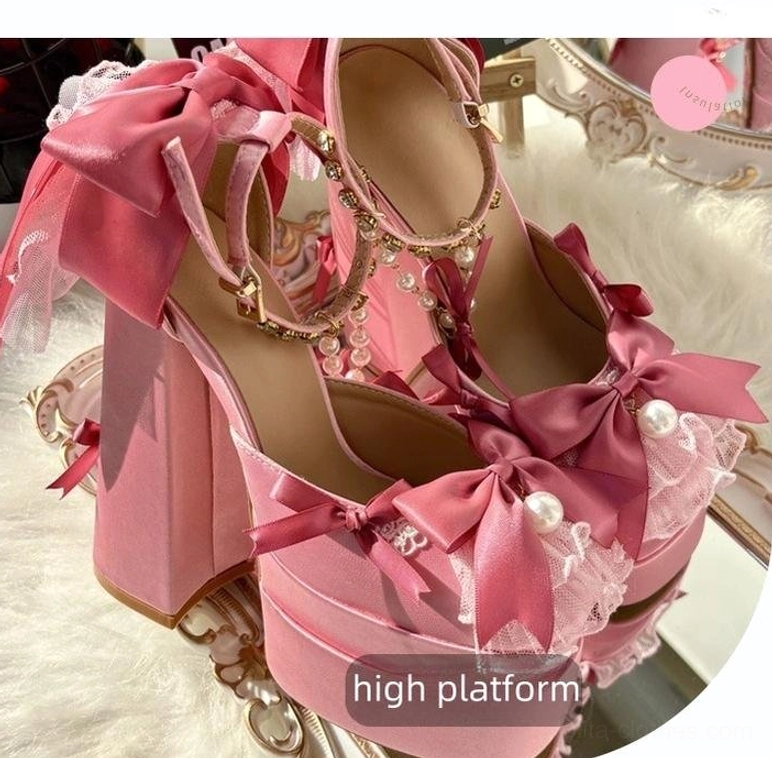 Sweet lolita platform heel shoes care and maintenance guide visual reference for storage and cleaning instructions