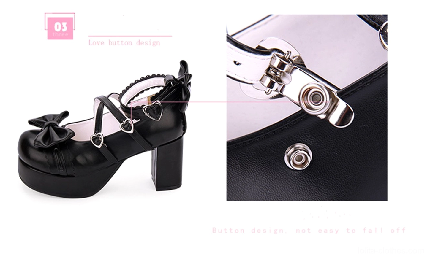 Sweet lolita platform heels shoes multiple colors displayed white black navy pink brown purple wine red options