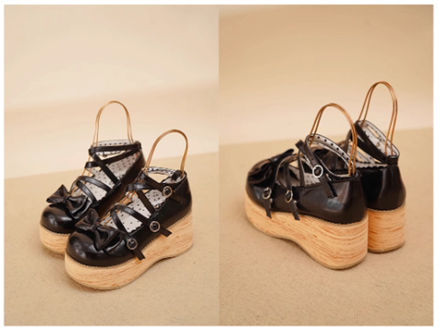 Sweet lolita platform Mary Jane shoes buckle strap adjustment guide for perfect fit customization