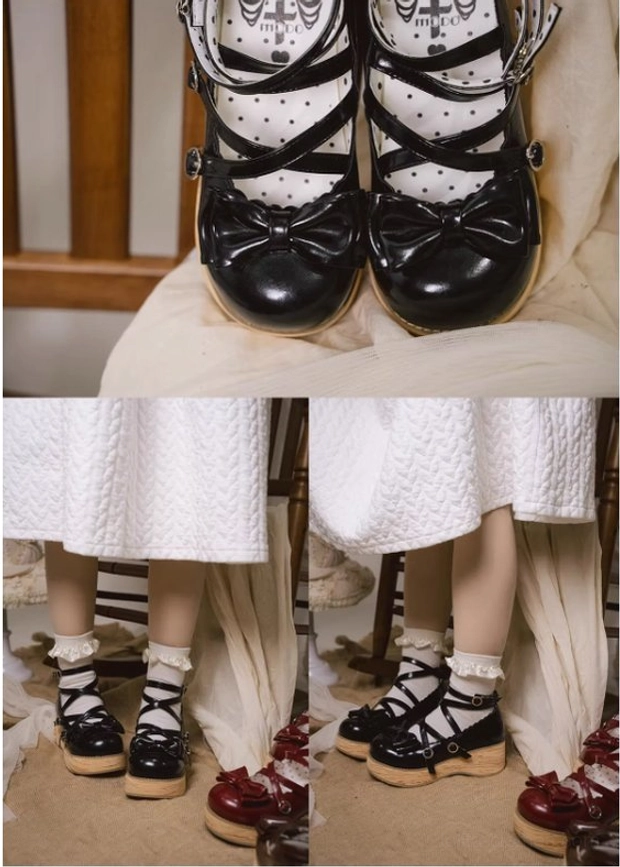 Sweet lolita platform Mary Jane shoes packaging and presentation unboxing experience
