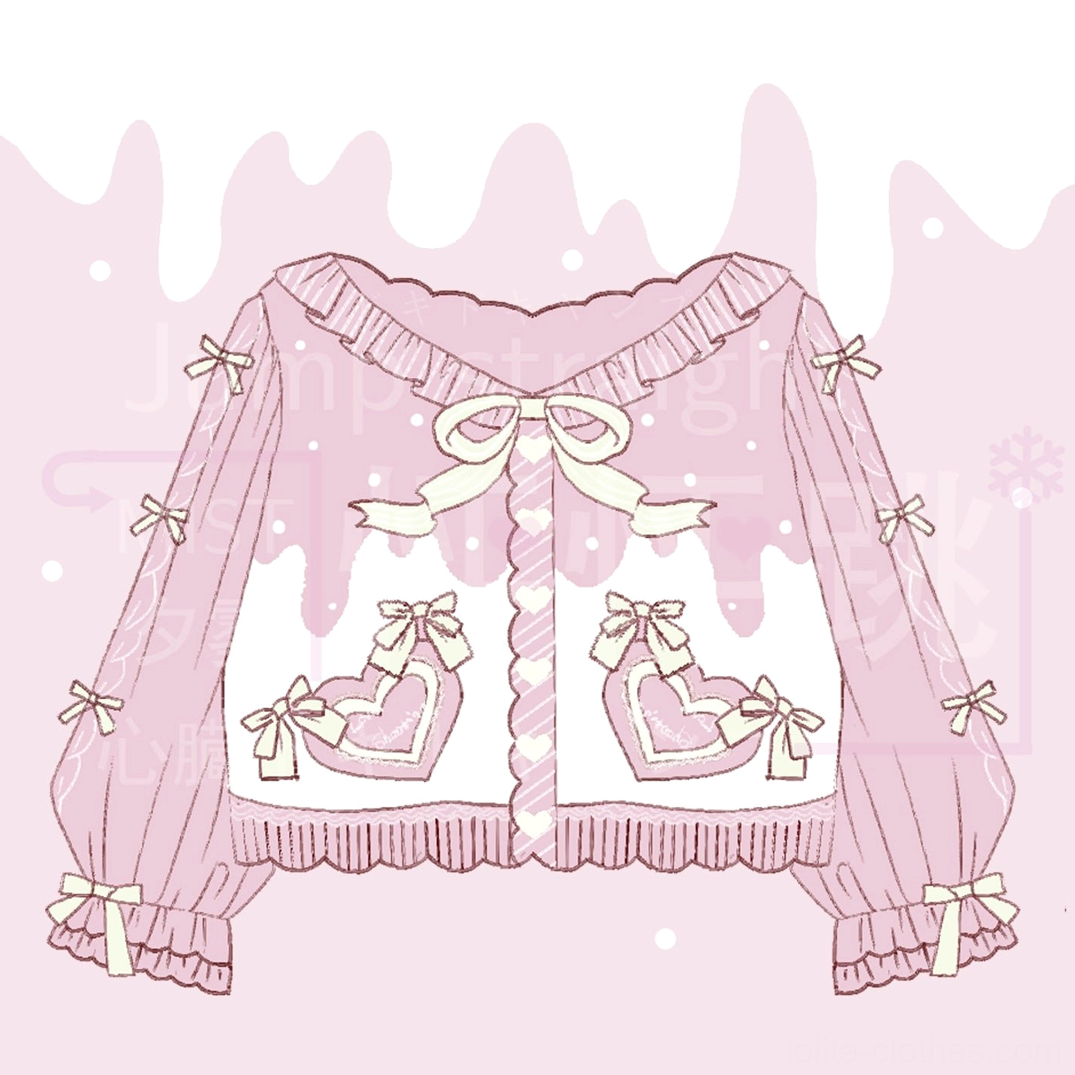 Sweet Lolita puff sleeve cardigan coat community initiative charity donation portion