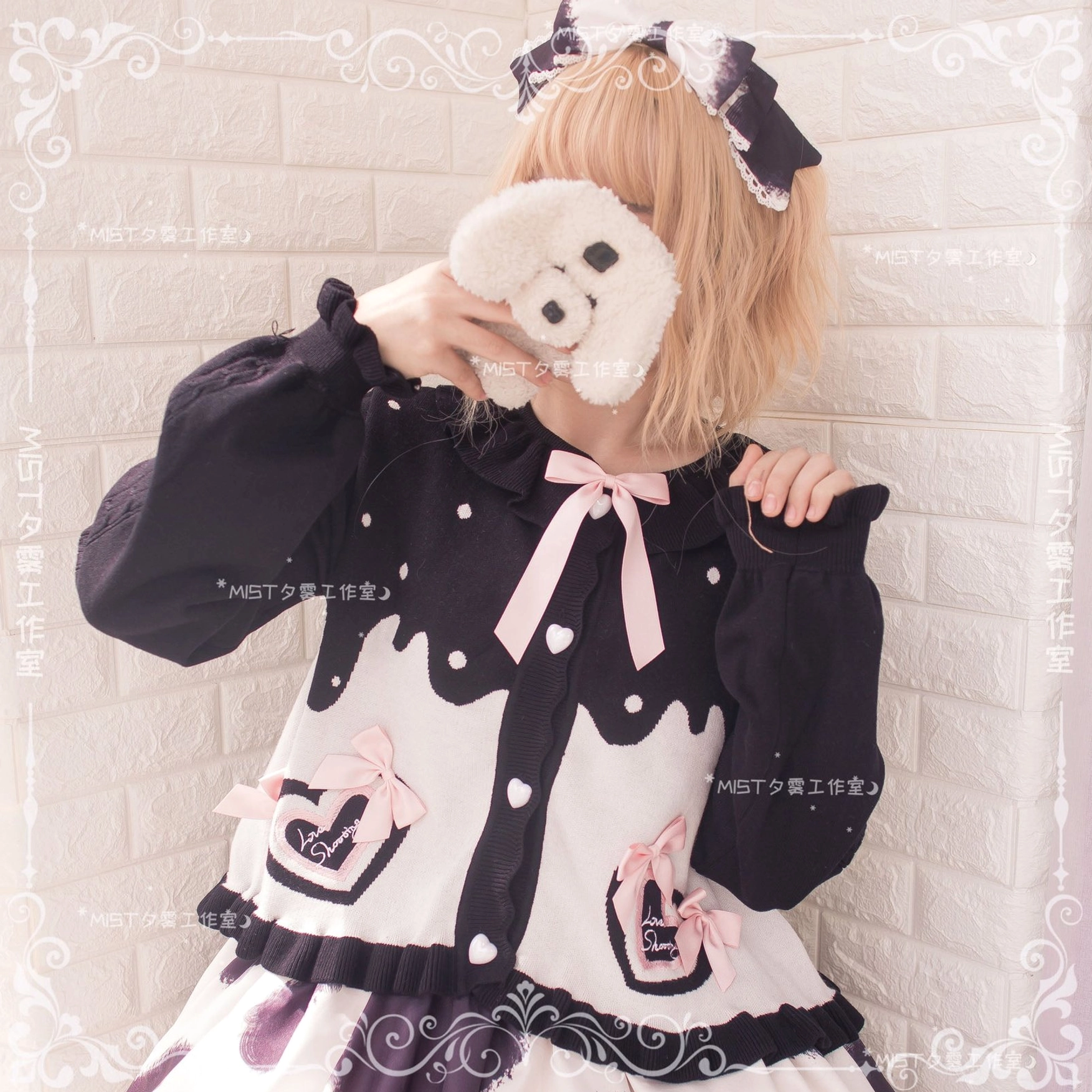 Sweet Lolita puff sleeve cardigan coat durability feature pilling-resistant quality assurance