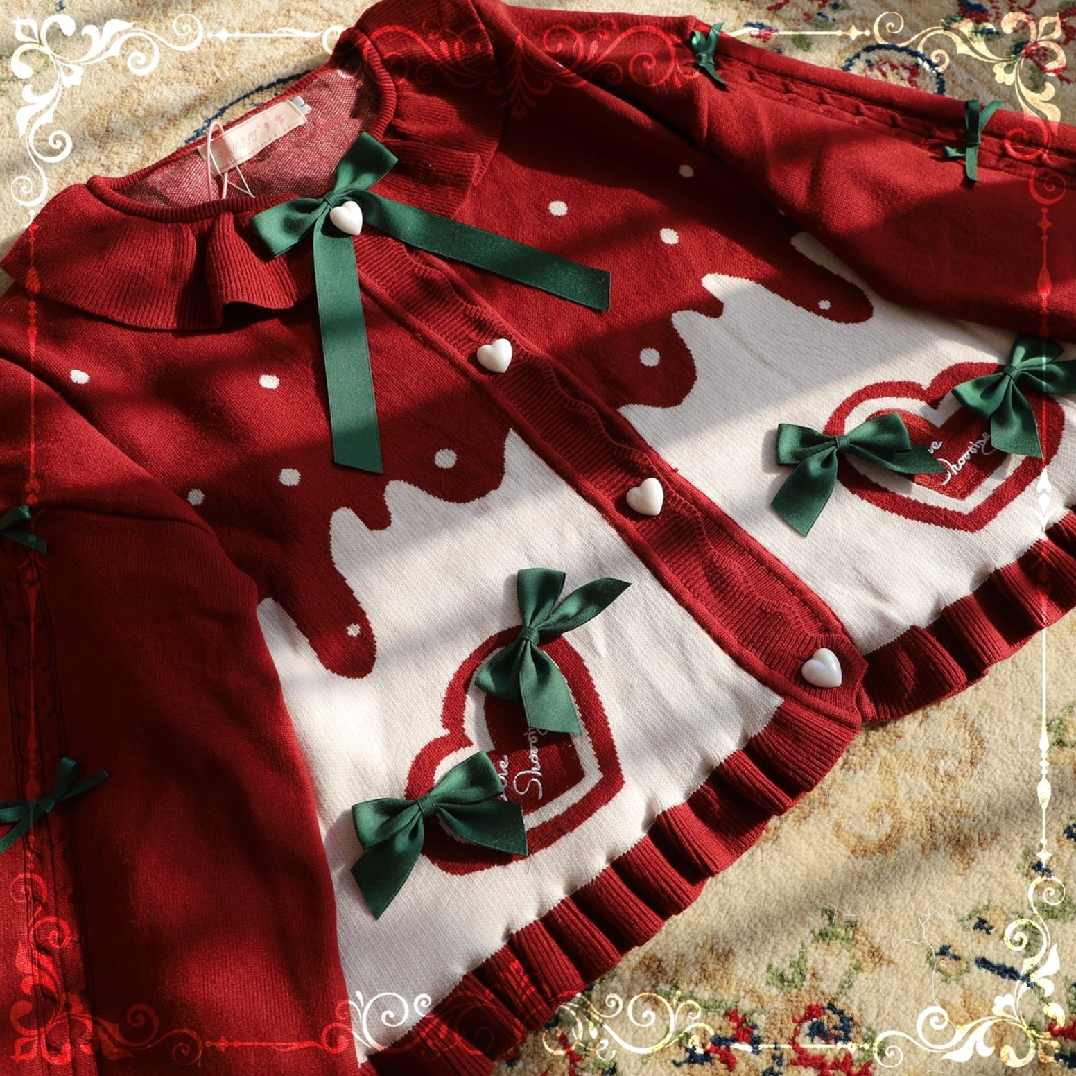 Sweet Lolita puff sleeve cardigan coat quality craftsmanship attention to detail showcase