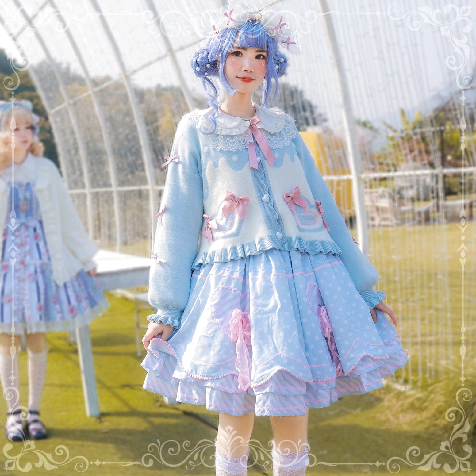 Sweet Lolita puff sleeve cardigan coat style inspiration gallery curated coordinates