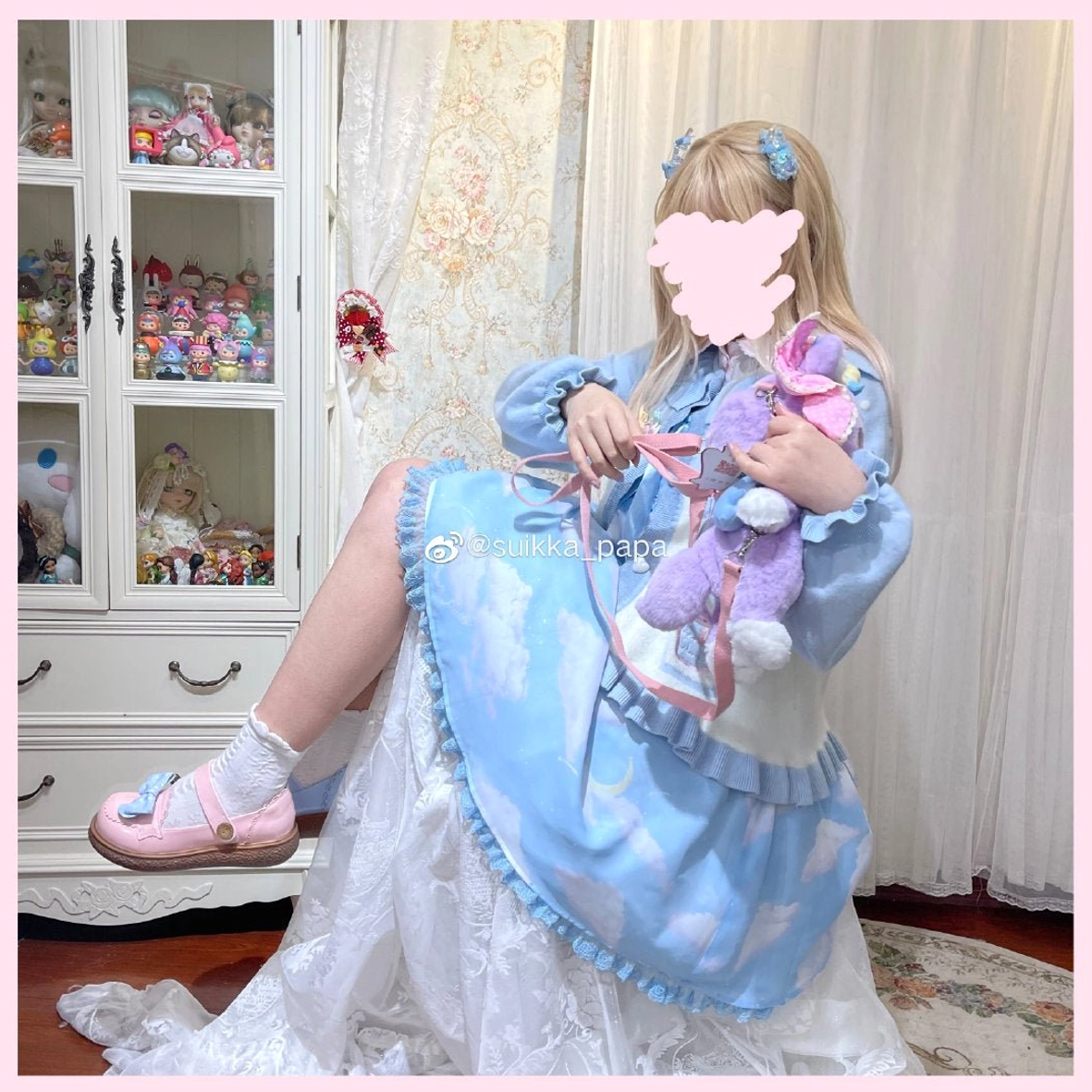 Sweet Lolita puff sleeve cardigan coat washing care results after repeated wear