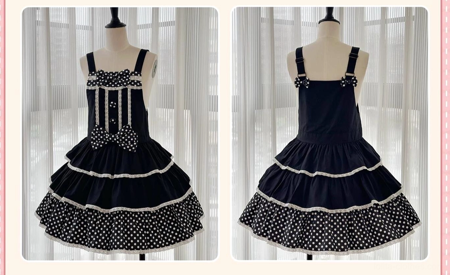Sweet lolita salopette jsk A-line silhouette adjustable straps comfort fit design