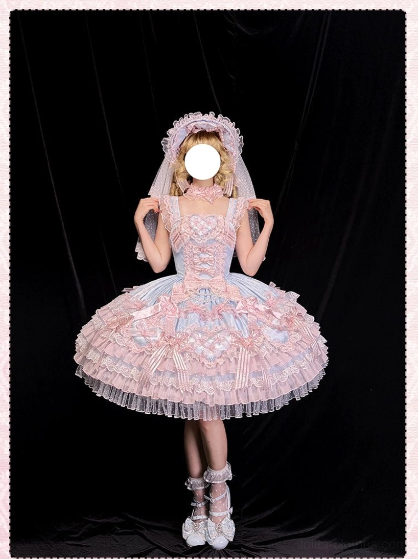 Sweet lolita wedding JSK dress hand washing cool water care instructions laundering guide