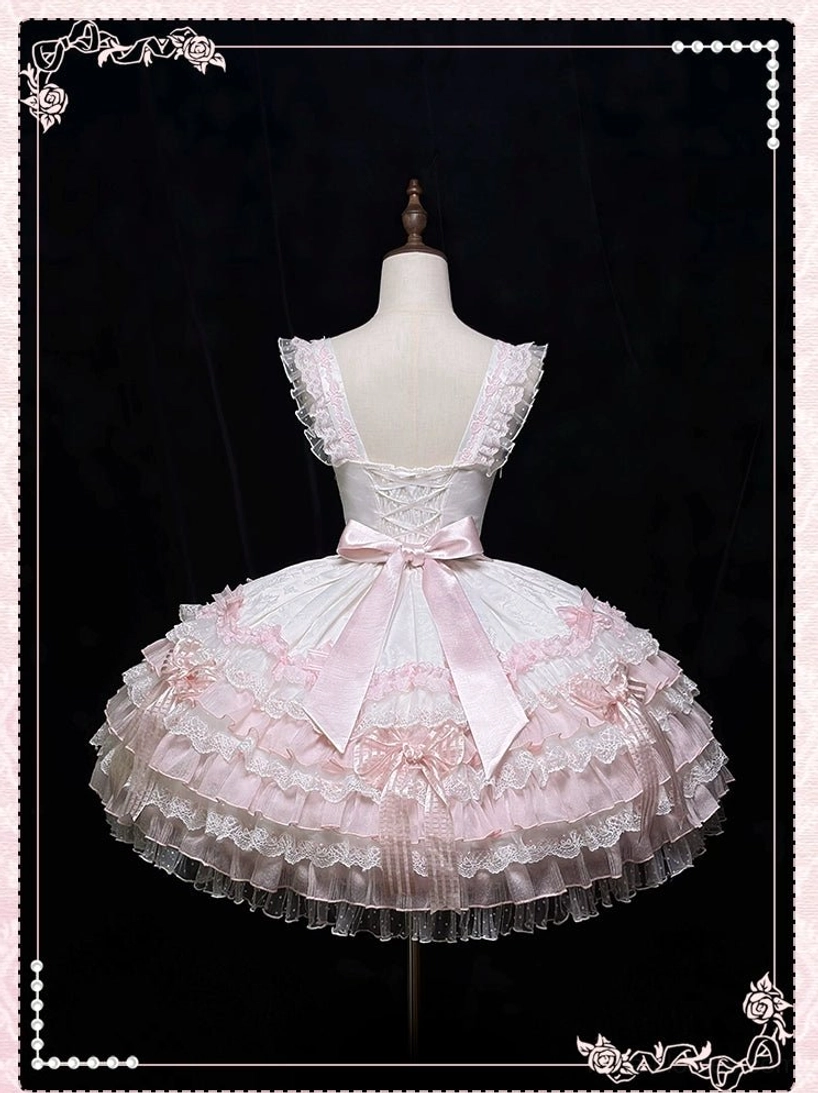 Sweet lolita wedding JSK dress layering options underdress coordination petticoat
