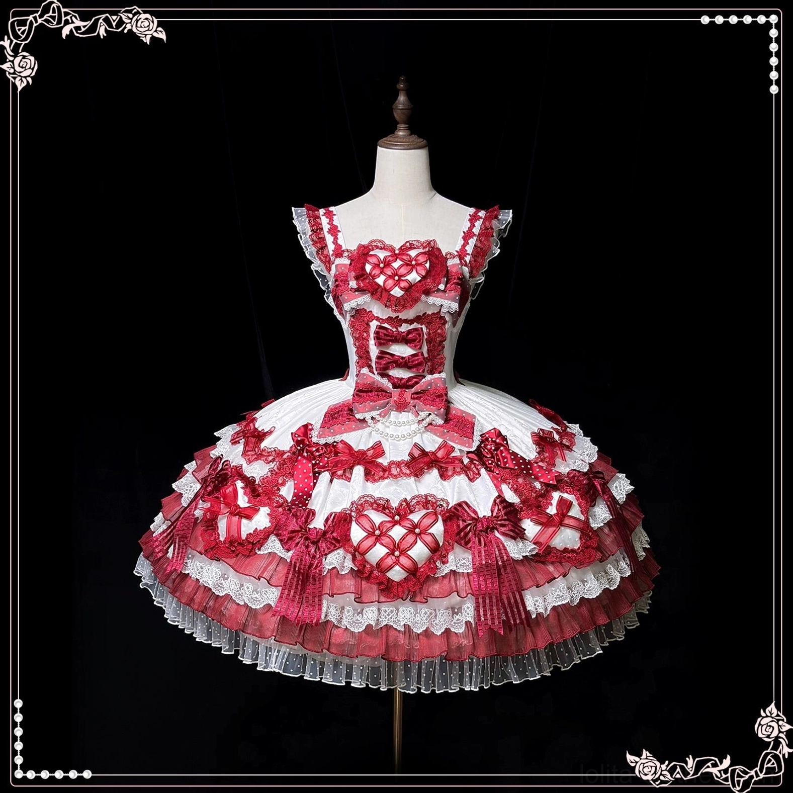 Sweet lolita wedding JSK dress movement fluidity walking dancing celebration