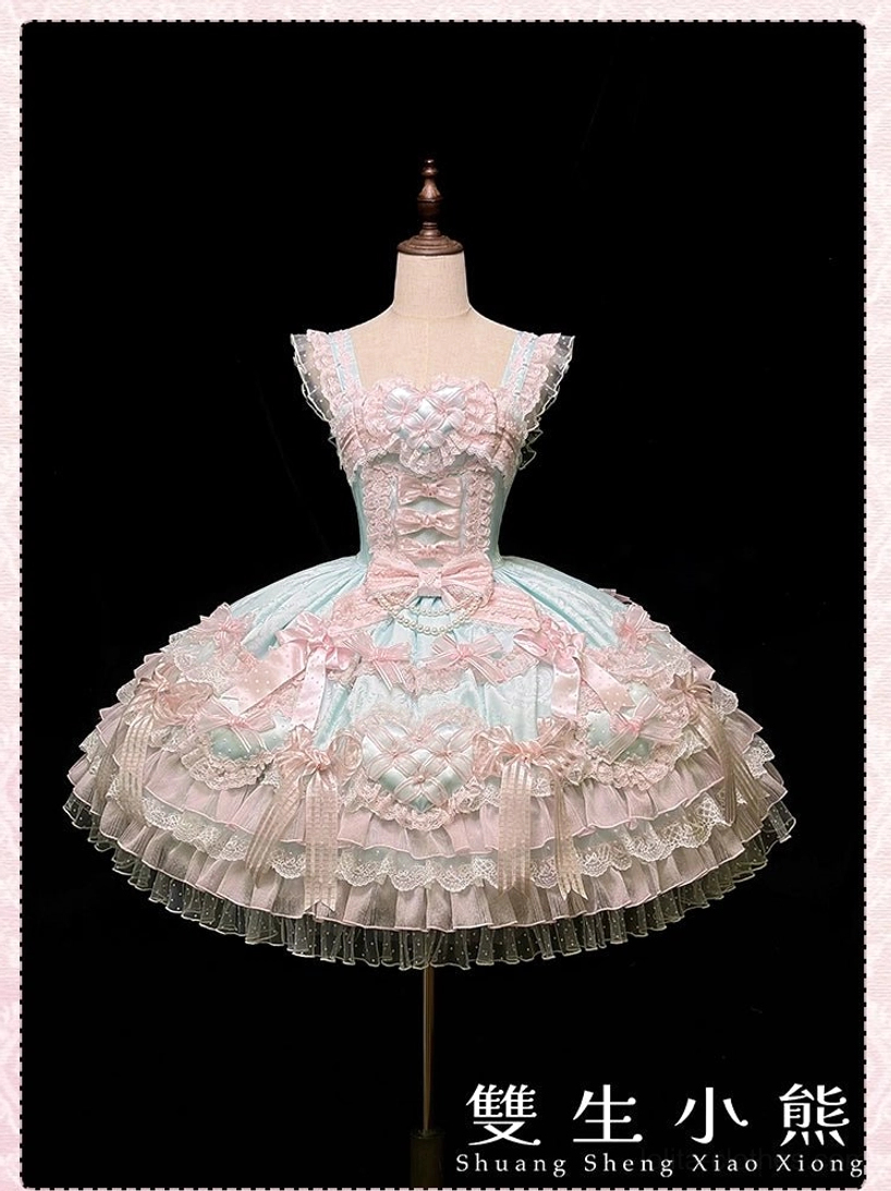Sweet lolita wedding JSK dress size M fitting guide measurements proportions
