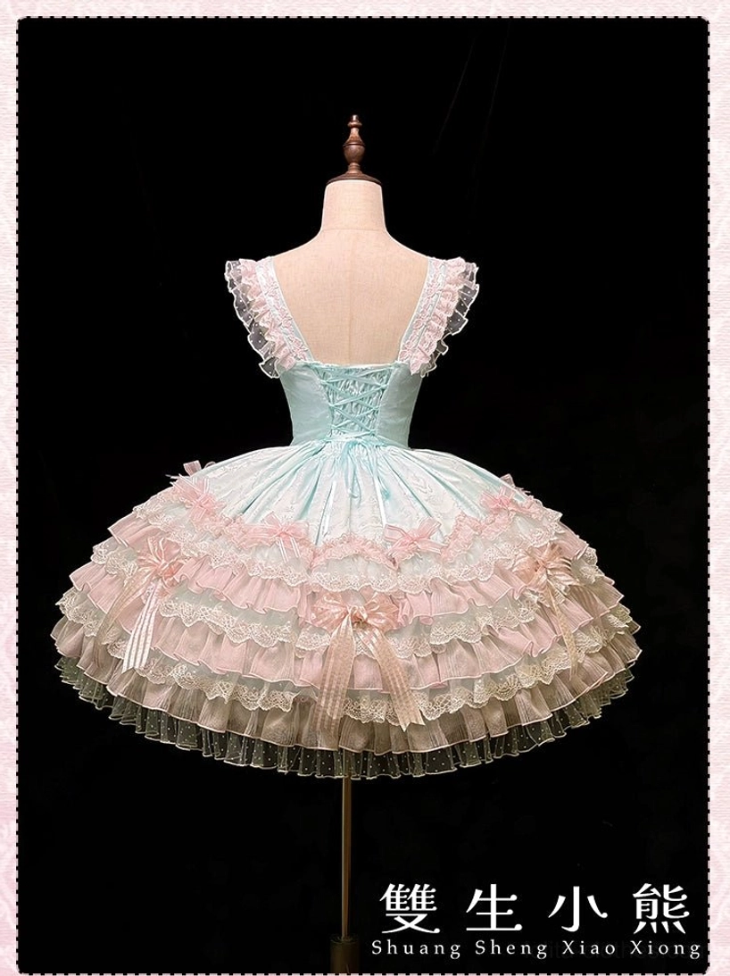 Sweet lolita wedding JSK dress size XL fitting guide measurements proportions