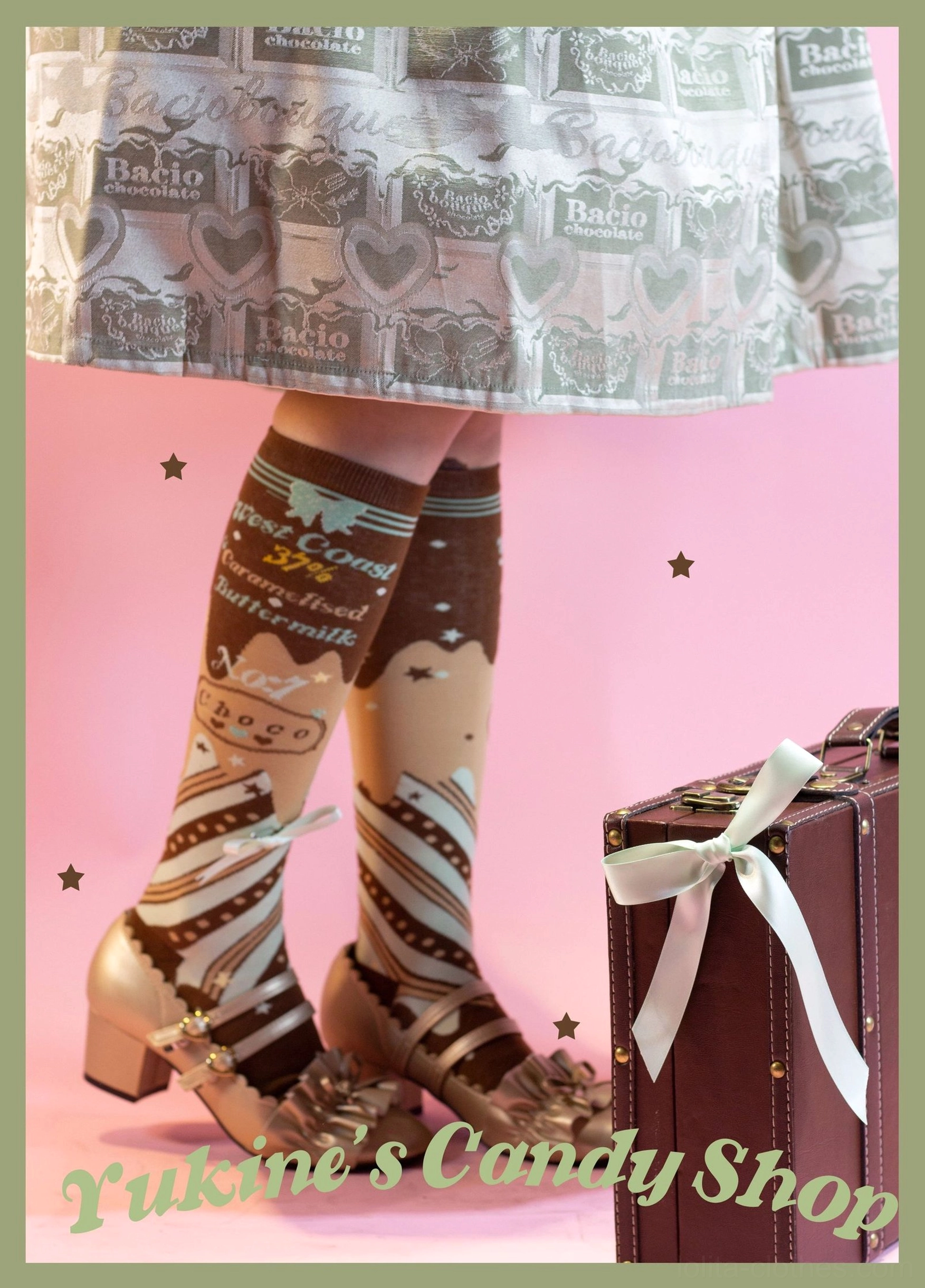 Taro-purple-chocolate lolita socks elegant sophisticated mystical appeal dark lolita aesthetic perfect coordinate accent