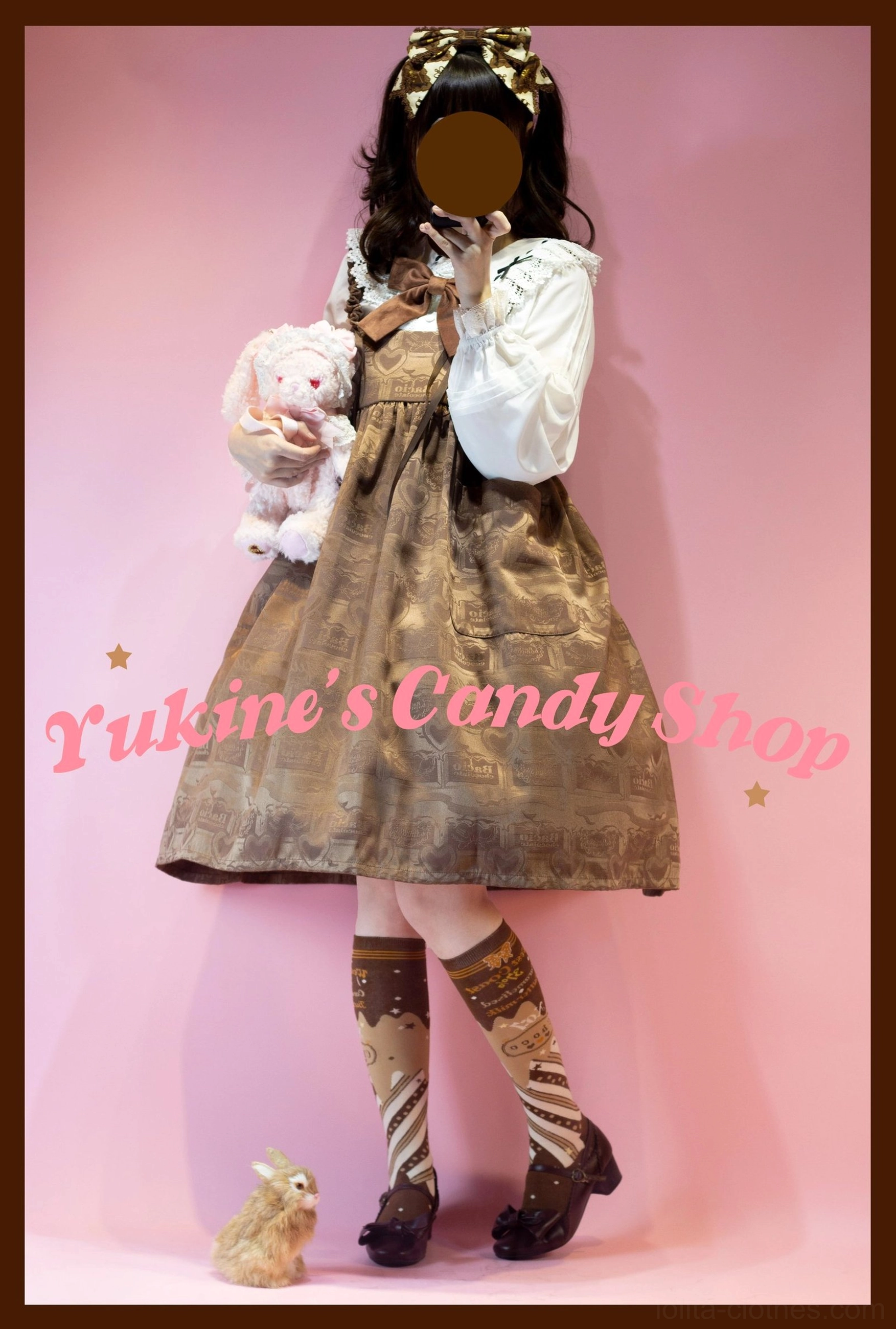 Taro-purple-chocolate lolita socks dark aesthetic coordinate mysterious makeup gothic lolita drama presentation