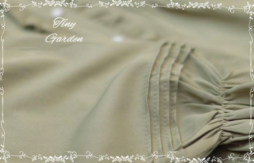 Lolita blouse thickened flannel fabric variation featuring plush short-nap exterior in warm tone with deep color richness for autumn and winter wear