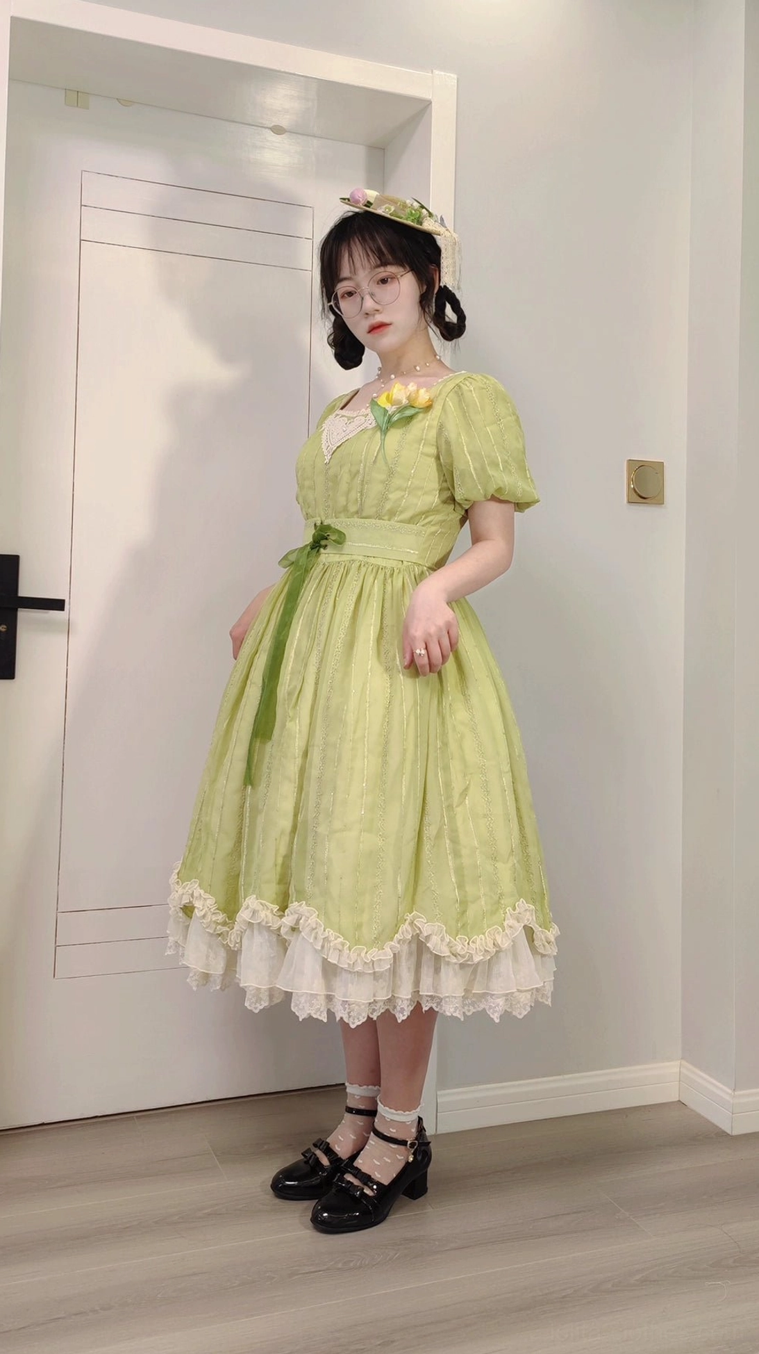 Tulip classic lolita short sleeve dress hand washing care instruction gentle detergent cool water preservation maintenance guideline