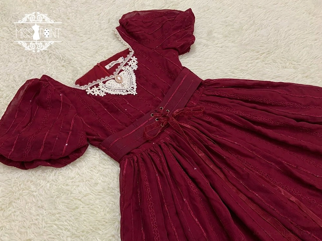 Tulip classic lolita short sleeve dress pre-order information 40 day production timeline processing weekends holidays excluded shipping
