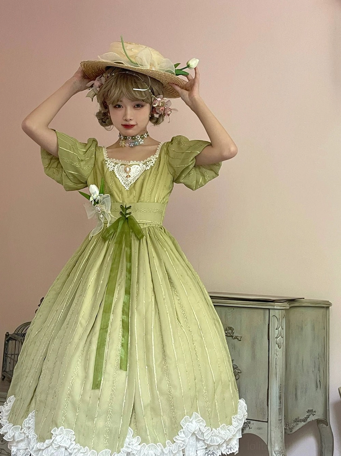 Tulip lolita OP dress beginner-friendly entry lolita subculture community welcoming aesthetic charm approachable wearable elegance