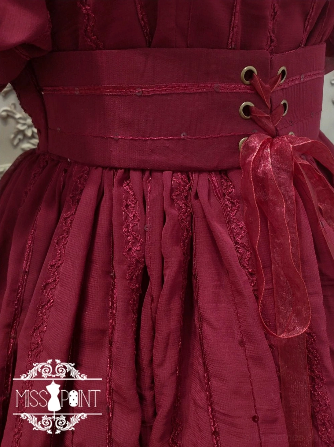 Tulip lolita OP dress custom sizing option email support measurement guide bust waist shoulder height personalized fitting service