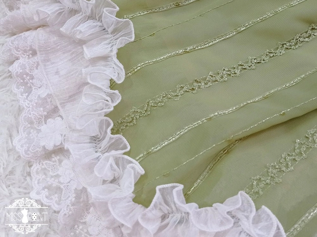 Tulip lolita OP dress fabric resilience texture retention embroidery dimensional stability wash preservation aesthetic consistency wear