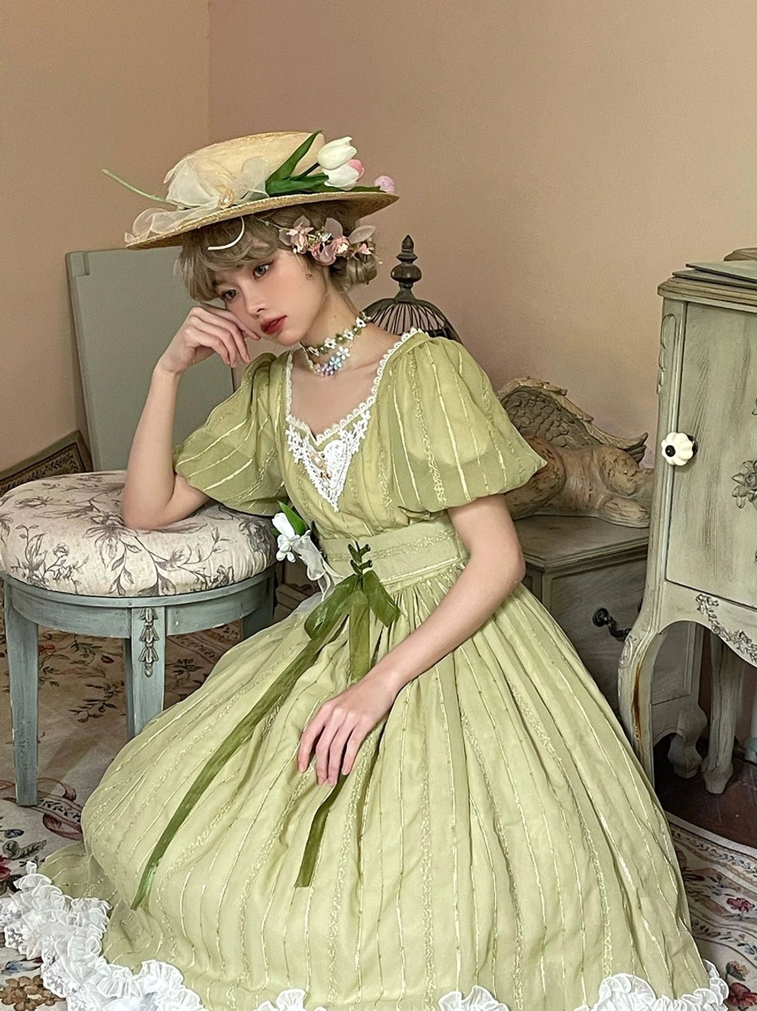 Tulip lolita OP dress spot cleaning emergency stain removal mild soap cool water immediate treatment inconspicuous area test first