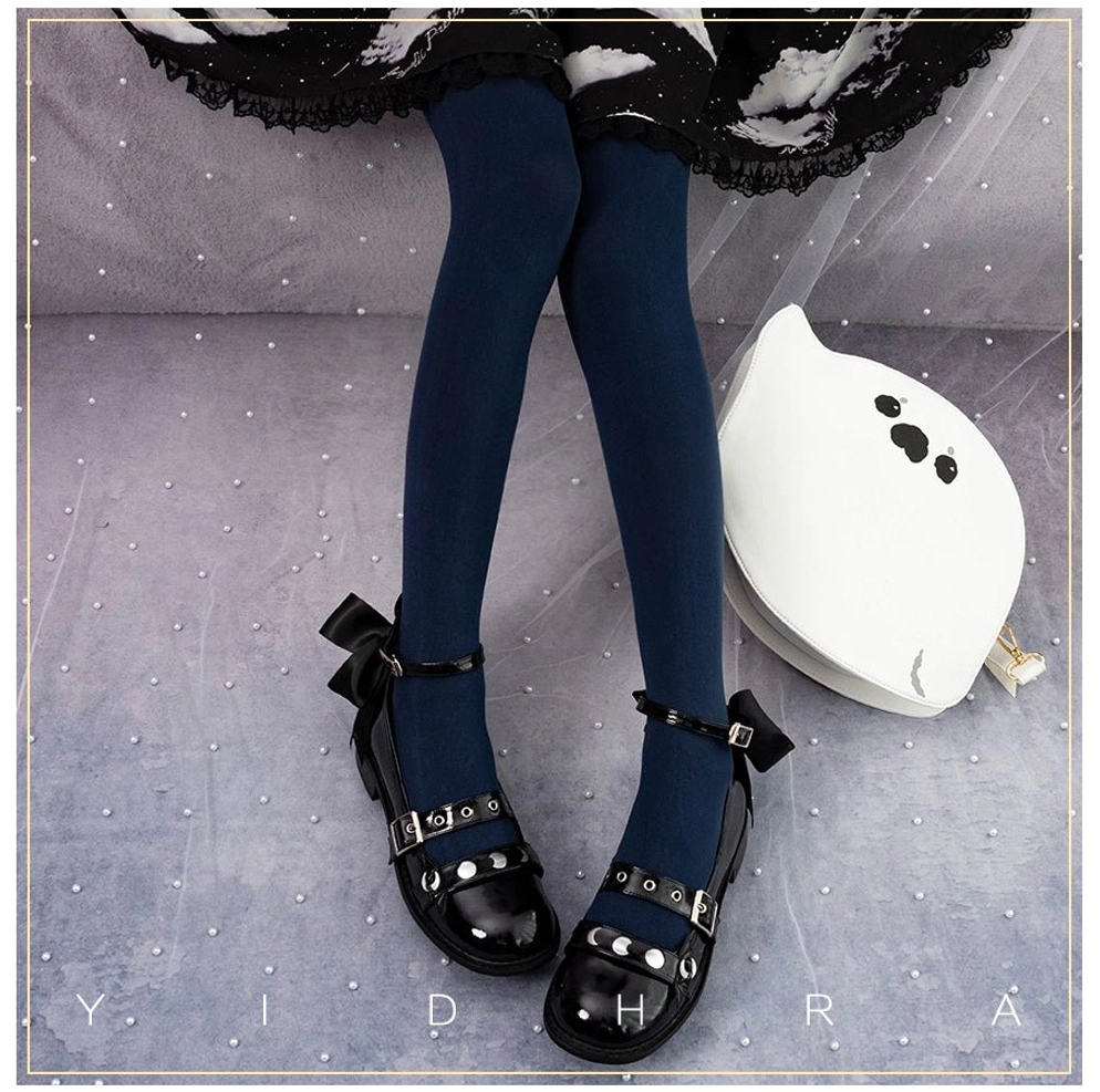 Upgraded 2.0 version 120D velvet Lolita tights two-pair bundle with enhanced elasticity and improved durability