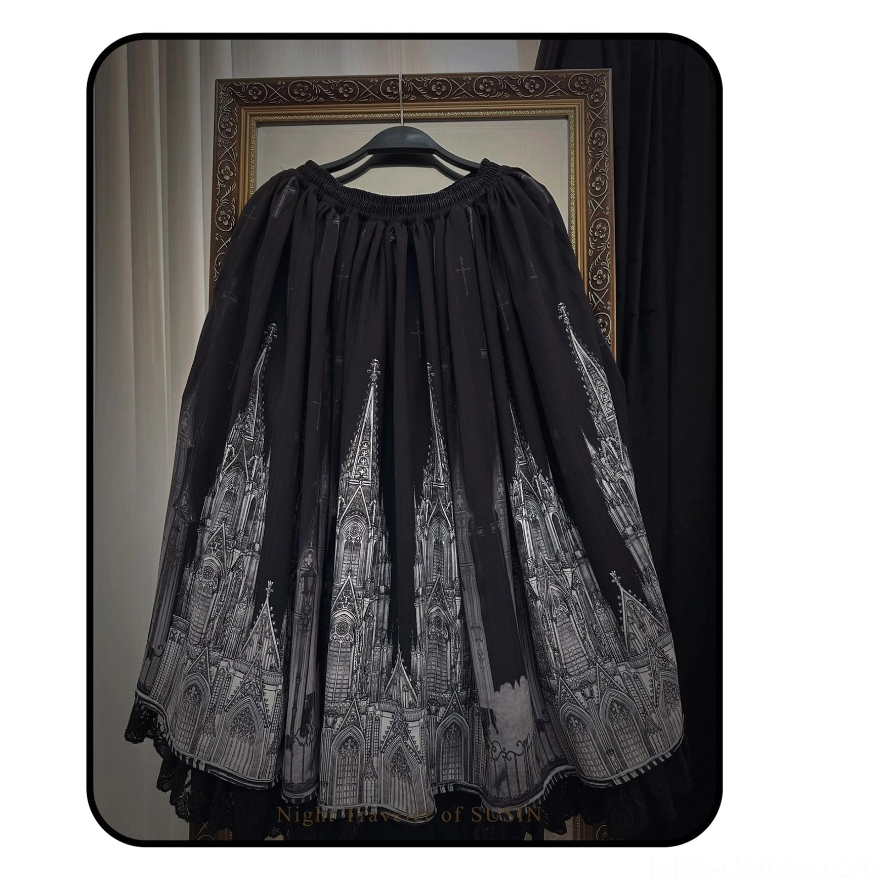 Velvet gothic lolita bustier lace hem ethereal mystery corsetry structured design showcase