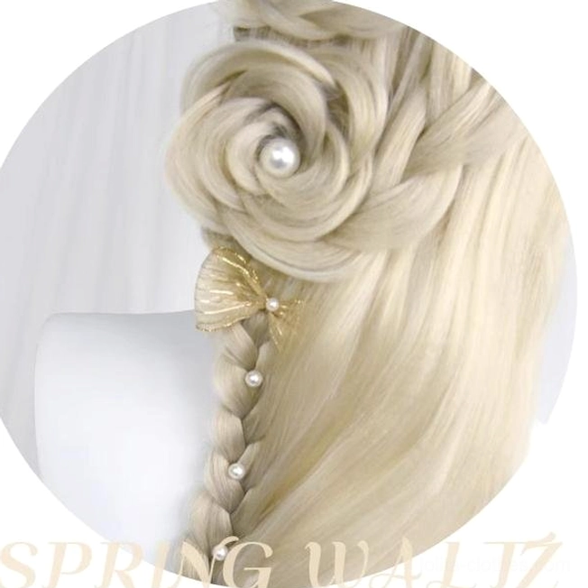 Waltz lolita long curly wig high temperature silk fiber premium quality material