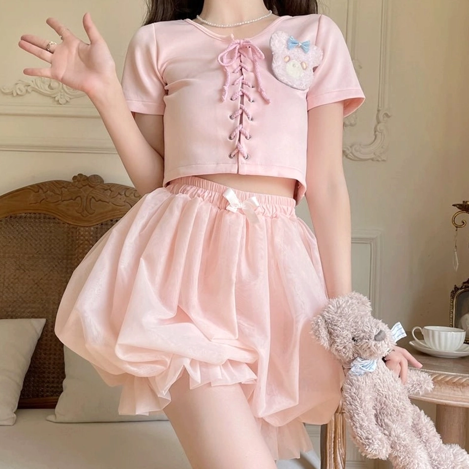 White organza lolita bloomers styling guide showing versatile coordinate pairing options across different lolita fashion substyles and aesthetics