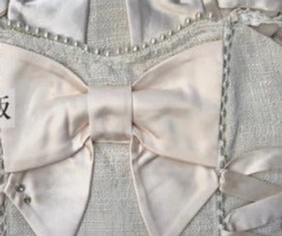 White Lolita fishtail JSK dress with yellow-toned chest bow option, showing both short and long length variations available for different styling preferences and occasions