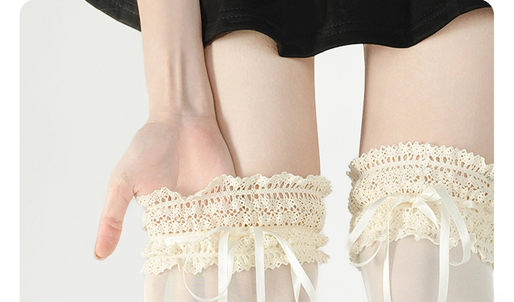 White classic lolita ruffle socks kodona ouji boys style coordinate refined cross-style presentation