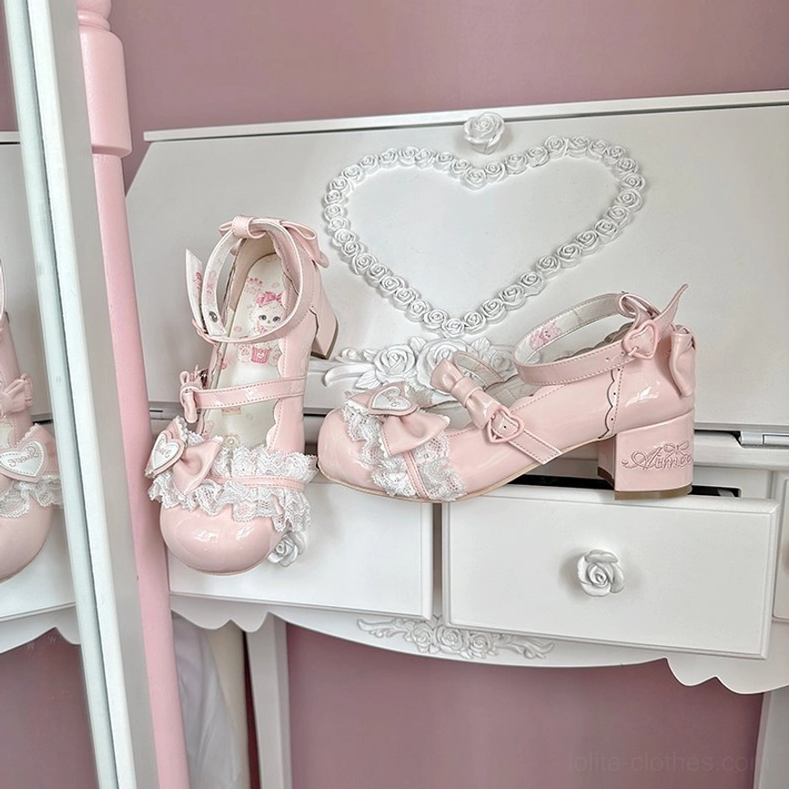 White sweet lolita mary jane heels versatile classic option pairs any lolita dress wardrobe pure color ankle strap mary jane styling
