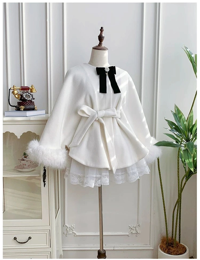 Winter Island Memory lolita mermaid cheongsam waist fit silhouette shaping corset style back zipper lace-up fitting details